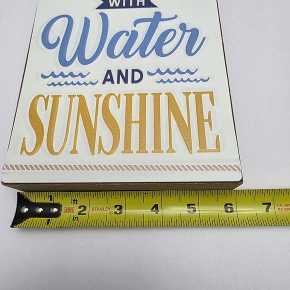 Ashland Fill My Days With‎ Water Sunshine Tabletop Decor Sign - Picture 7 of 7